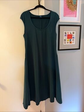 Old Navy Dark Teal Scoop-Neck A-Line Dress